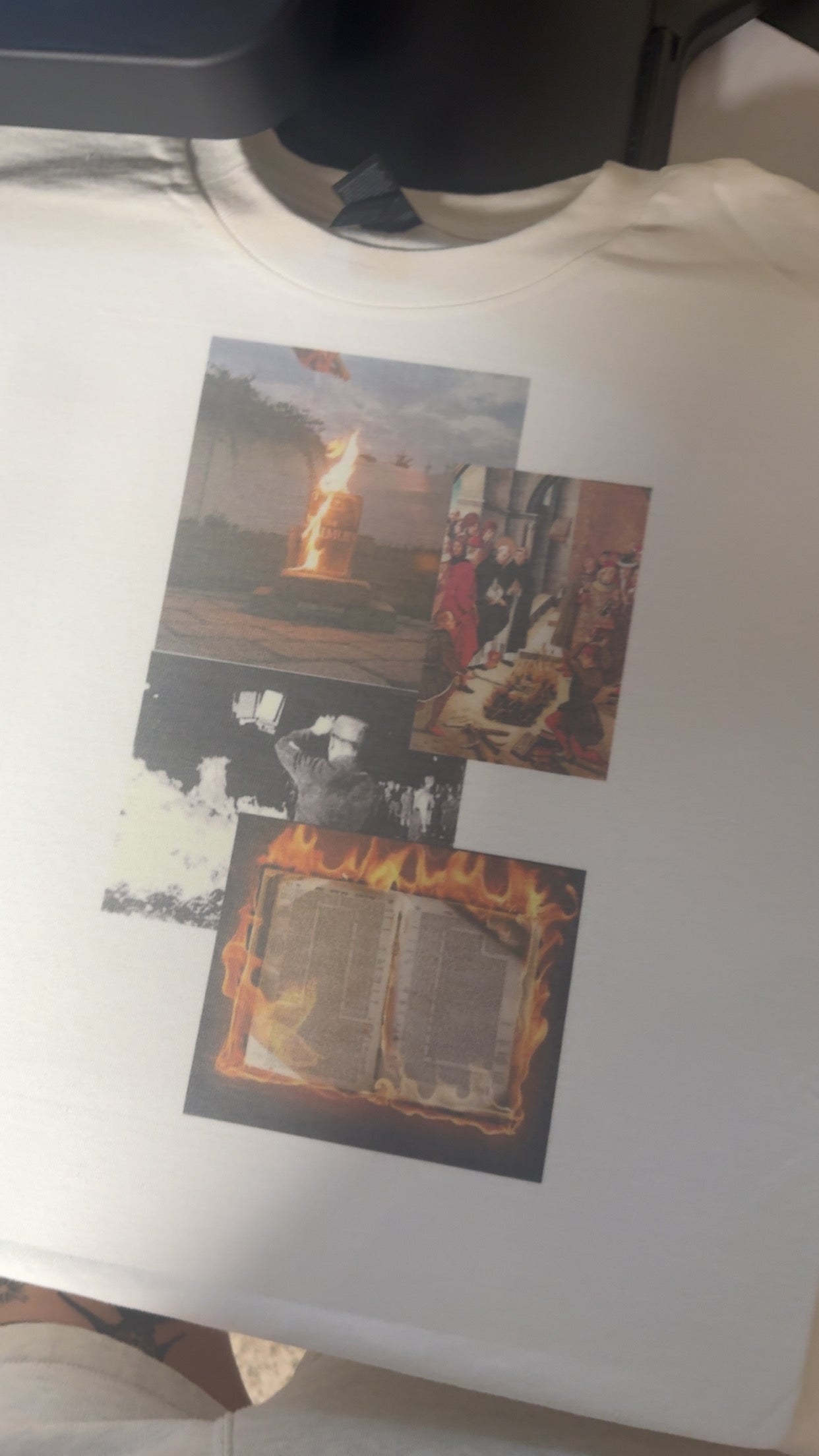 Burning the Talmud tshirt